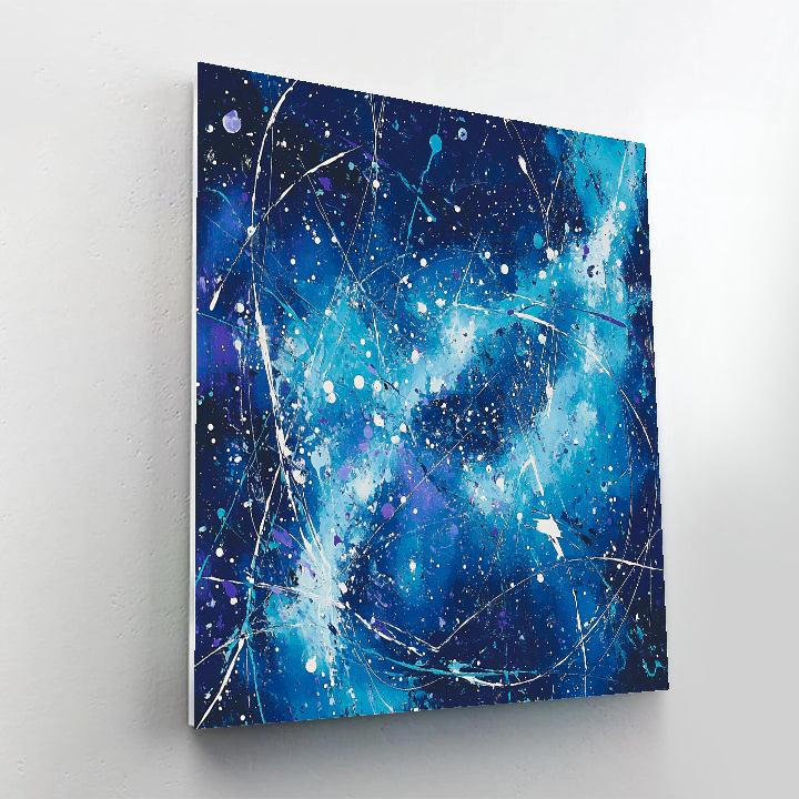 Jackson Pollock Inspired Auroral Shear Field DIY paint by numbers