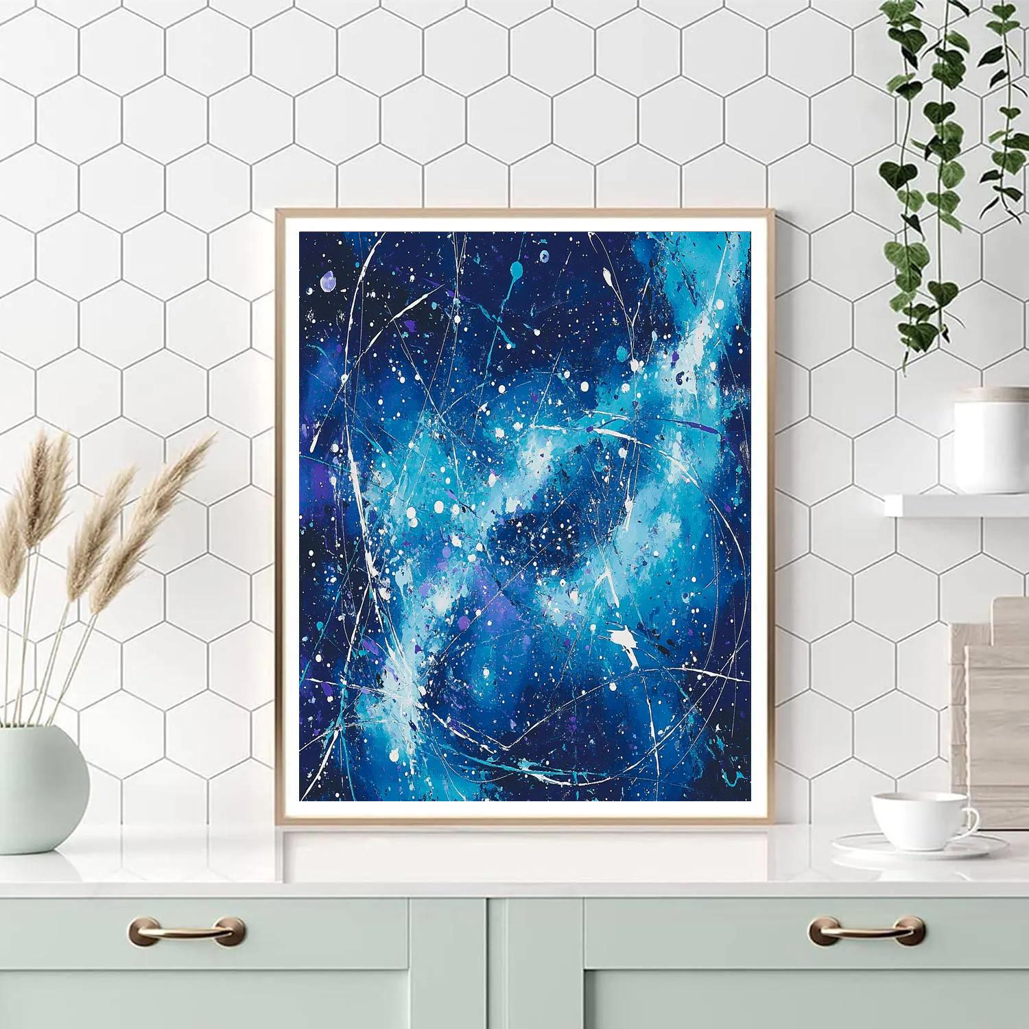 Jackson Pollock Inspired Auroral Shear Field DIY paint by numbers