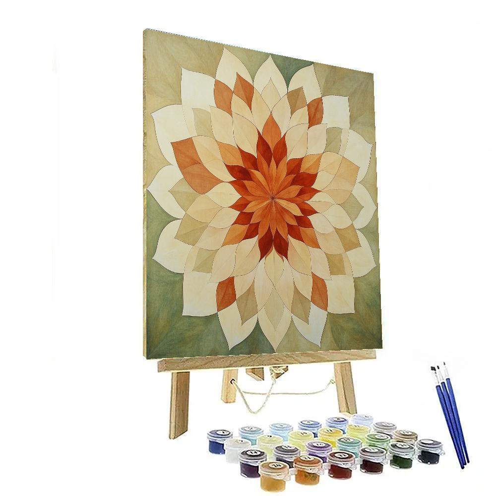 Nandalal Bose Inspired Cosmic Rangoli Of Silent Equinox Number painting