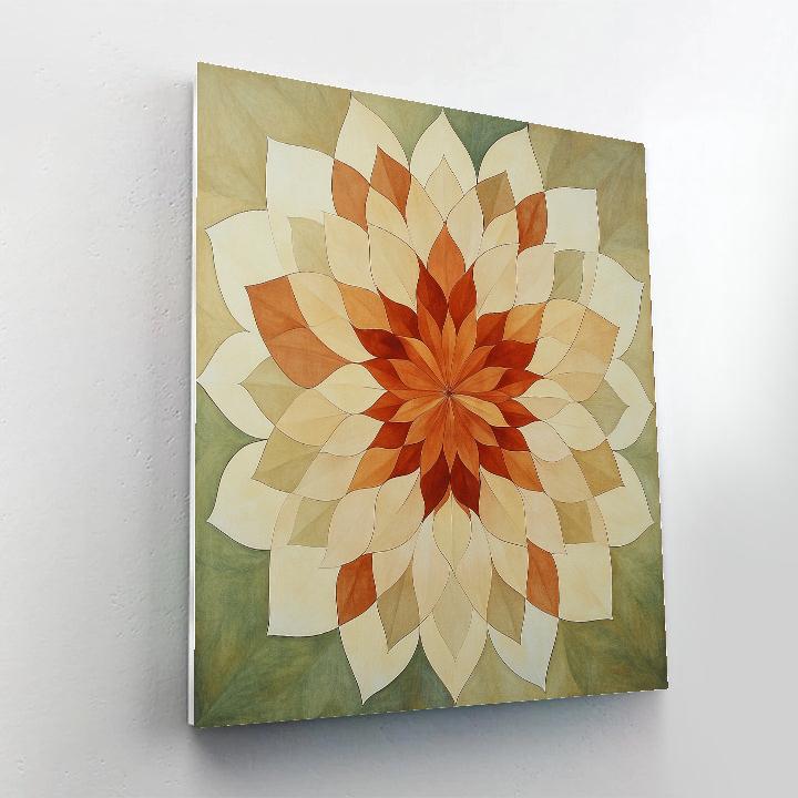 Nandalal Bose Inspired Cosmic Rangoli Of Silent Equinox Number painting