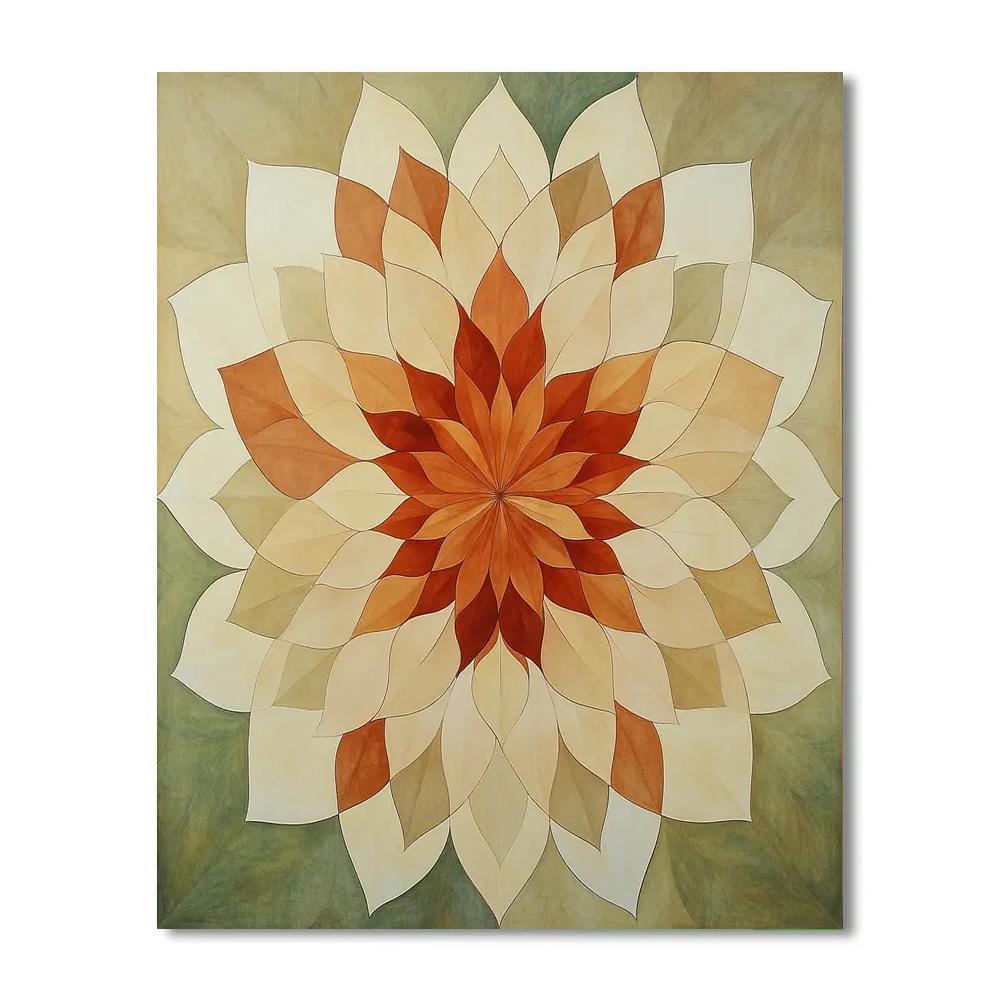 Nandalal Bose Inspired Cosmic Rangoli Of Silent Equinox Number painting