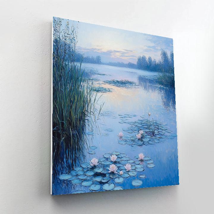 Claude Monet Inspired Opal Dawn On The Waterlily Lagoon Paint by numbers art