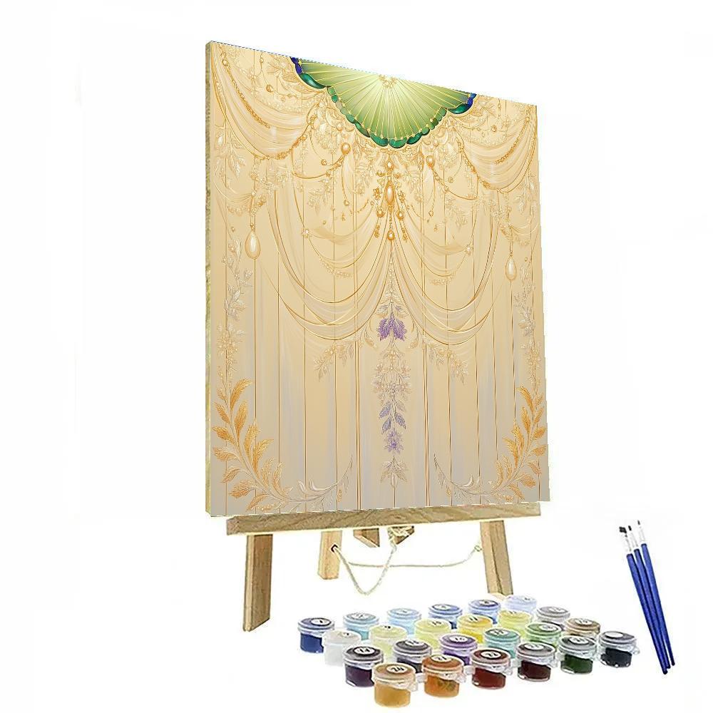 Alphonse Mucha Inspired Aurora Filigree Equinox paint by numbers