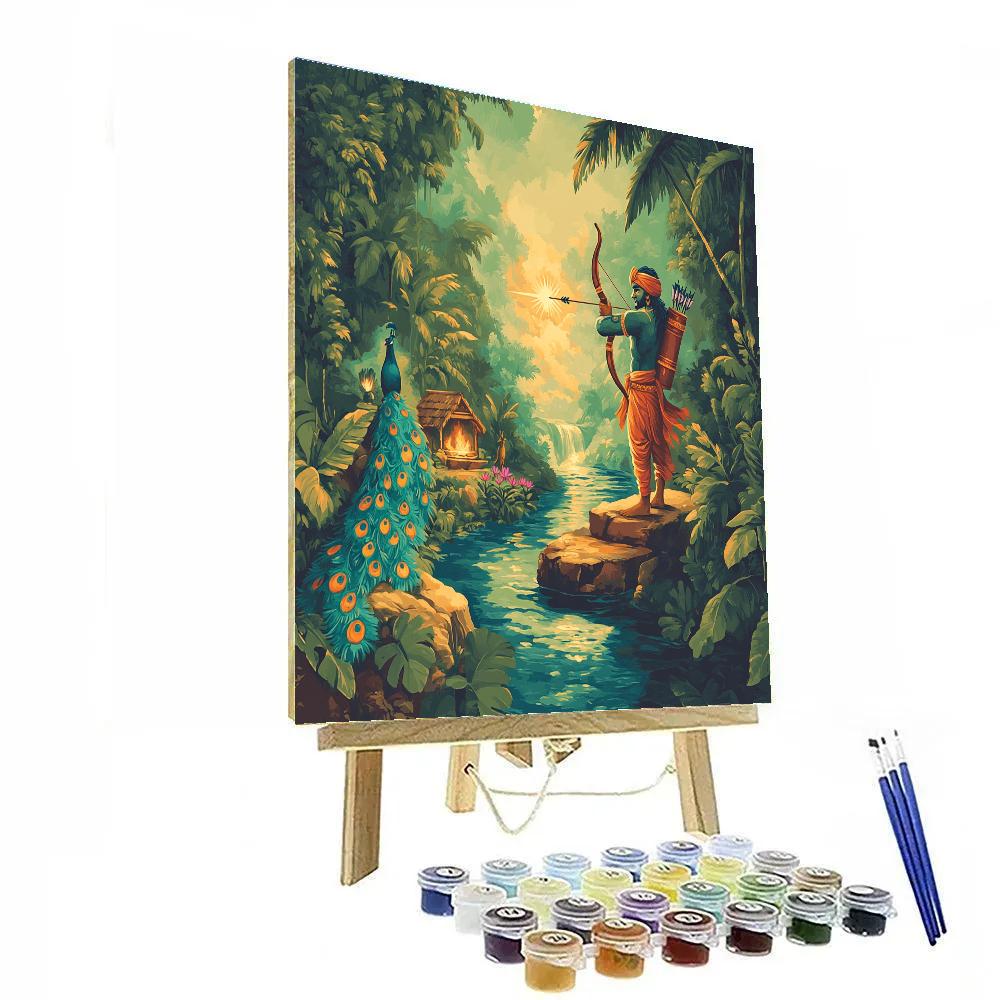 Rainforest River Pilgrimage Rama paint by numbers