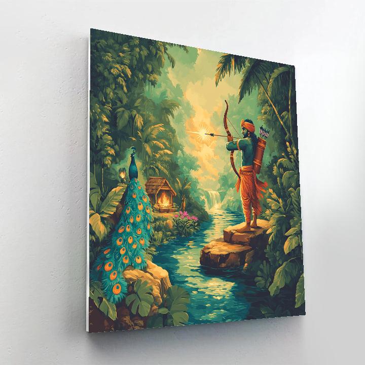 Rainforest River Pilgrimage Rama paint by numbers