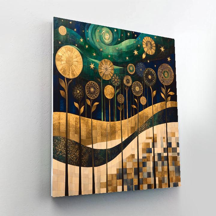 Gustav Klimt Inspired Aurora Canopy Tapestry painting number kit