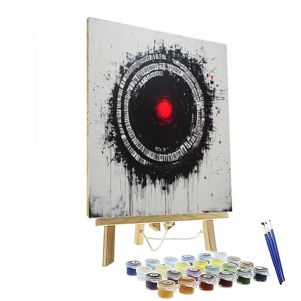 Banksy Inspired Nebula Of Consumption DIY paint by numbers