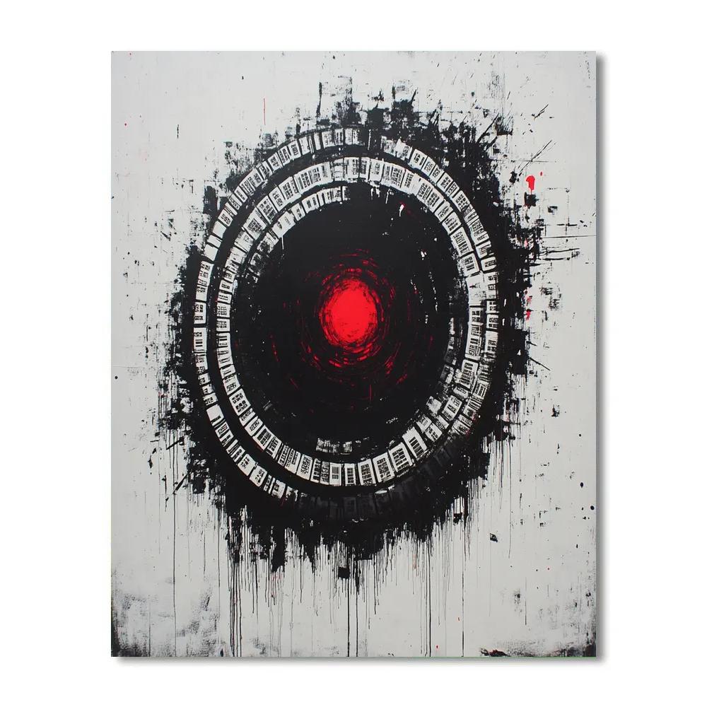 Banksy Inspired Nebula Of Consumption DIY paint by numbers