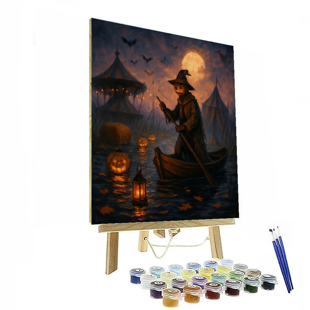 Lanterns Over The Sunken Harvest Carnival Painting by numbers kit