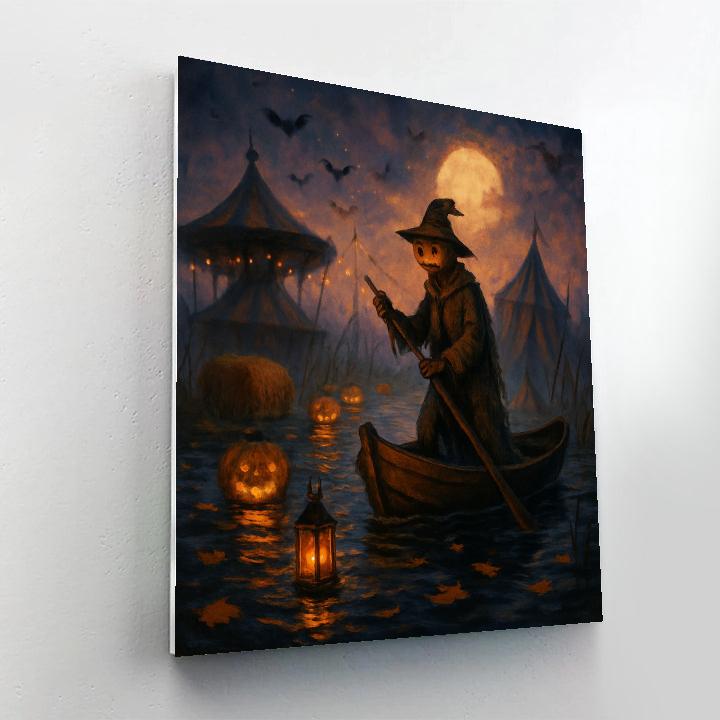 Lanterns Over The Sunken Harvest Carnival Painting by numbers kit