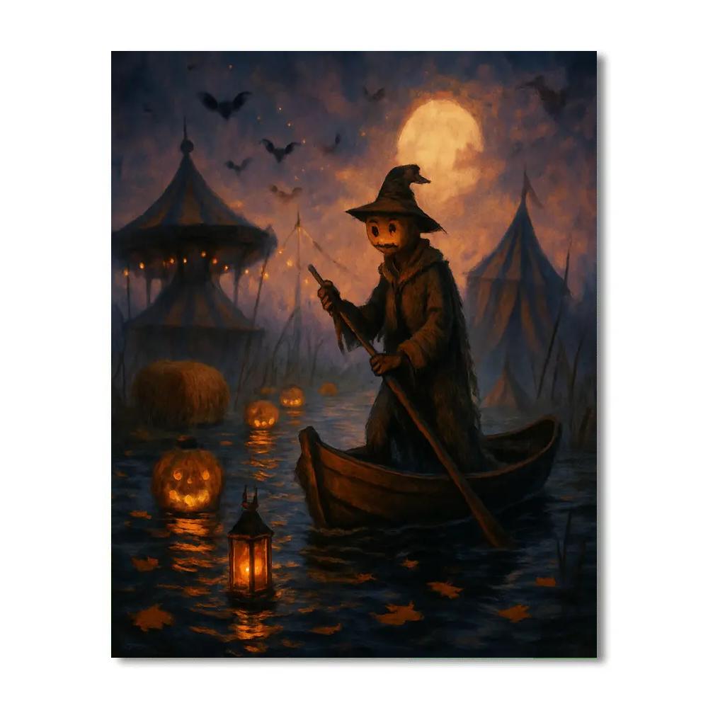 Lanterns Over The Sunken Harvest Carnival Painting by numbers kit