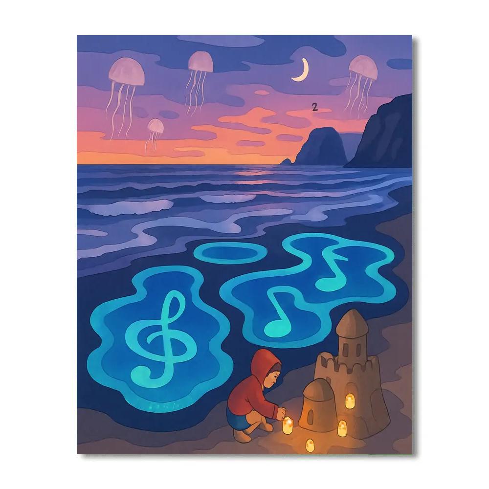 Tide Pool Beach Dreamscape Paint by numbers kits