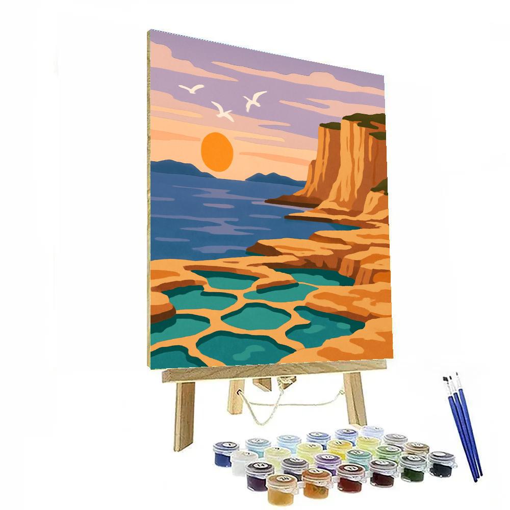 Tidal Mosaic Landscape Coastline DIY paint by numbers