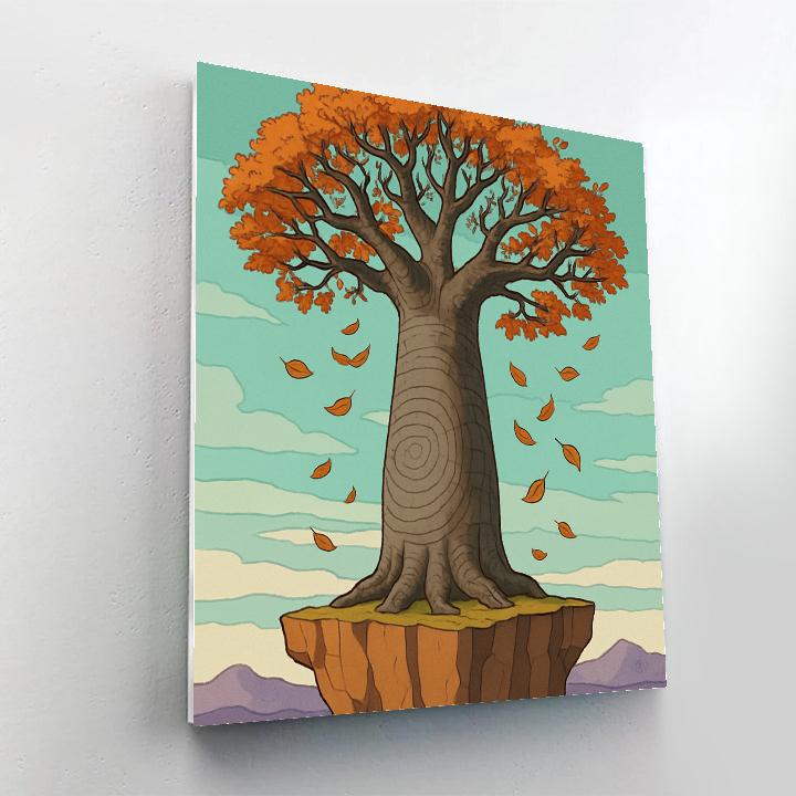 Tree Ring Baobab Sky Terrace DIY paint by numbers