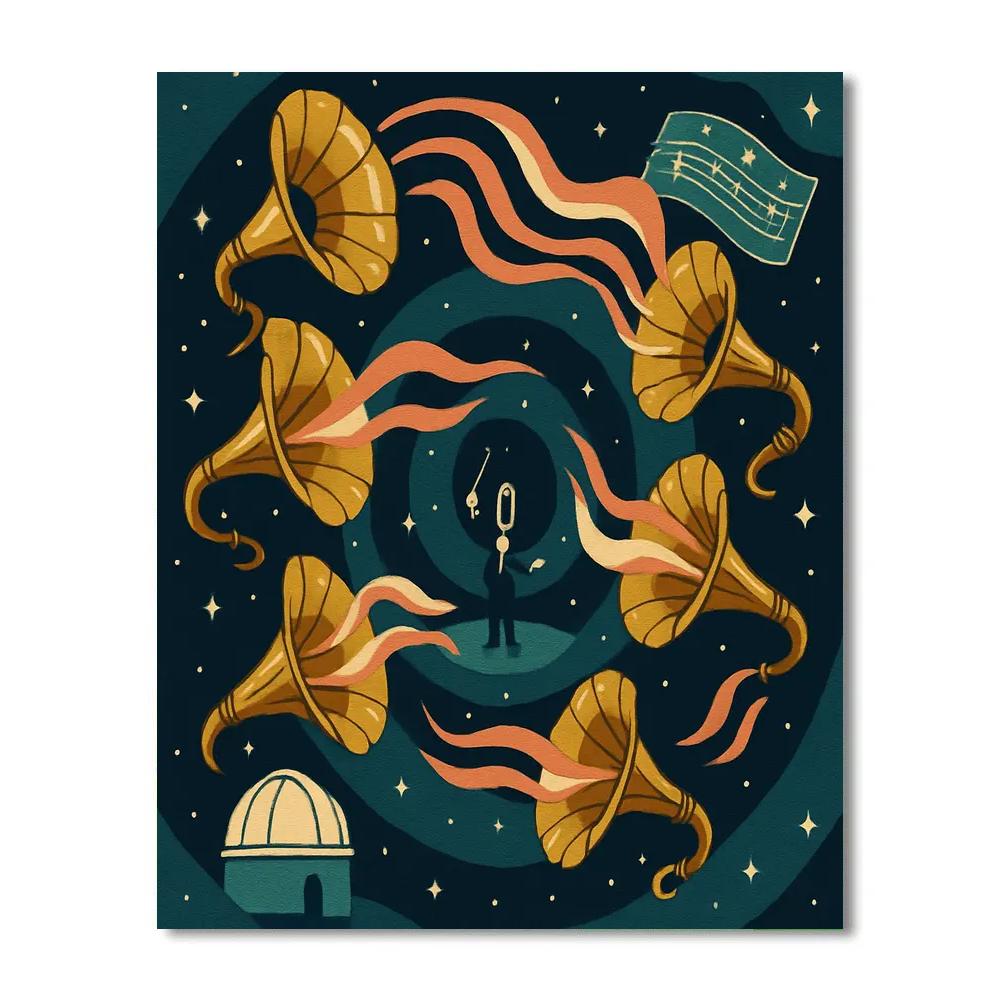 Clockwork Choir In Music Orbit Numbered painting kits