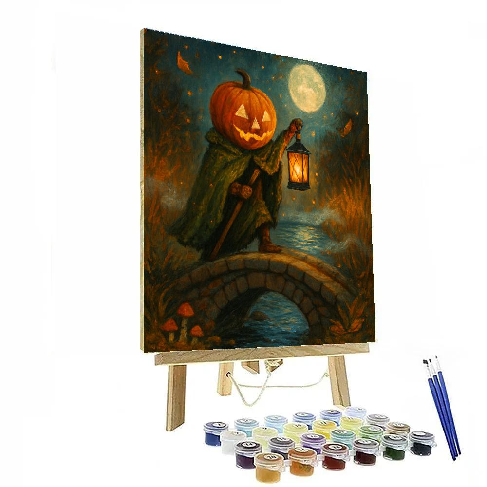 Lantern Keeper Of The Pumpkin Bridge Numbered painting kits