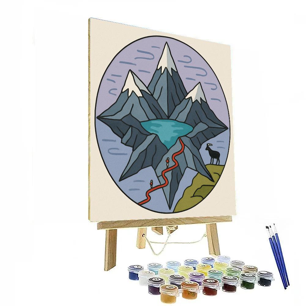 Skyborne Mountain Compass Paint by numbers kits