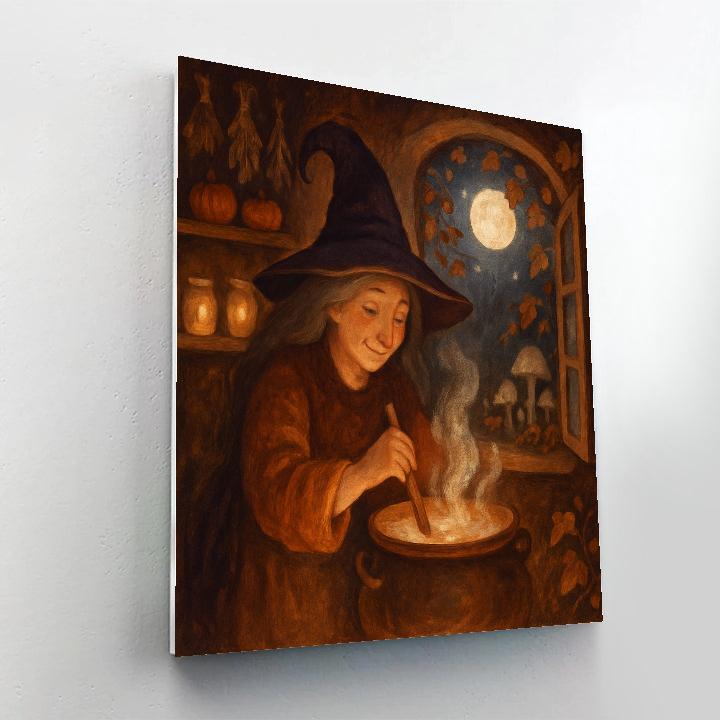 The Hearthlit Witch Cottage Pantry Painting by numbers kit