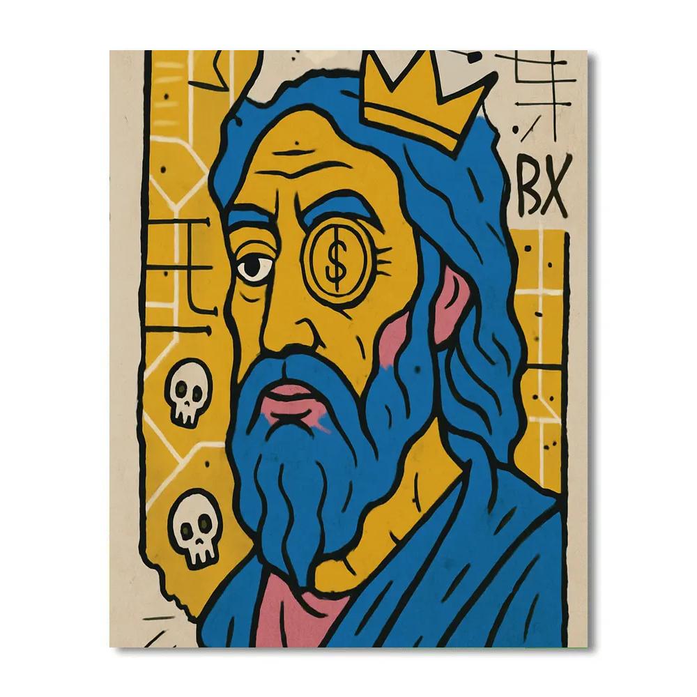 Basquiat Subway Oracle Map paint by color