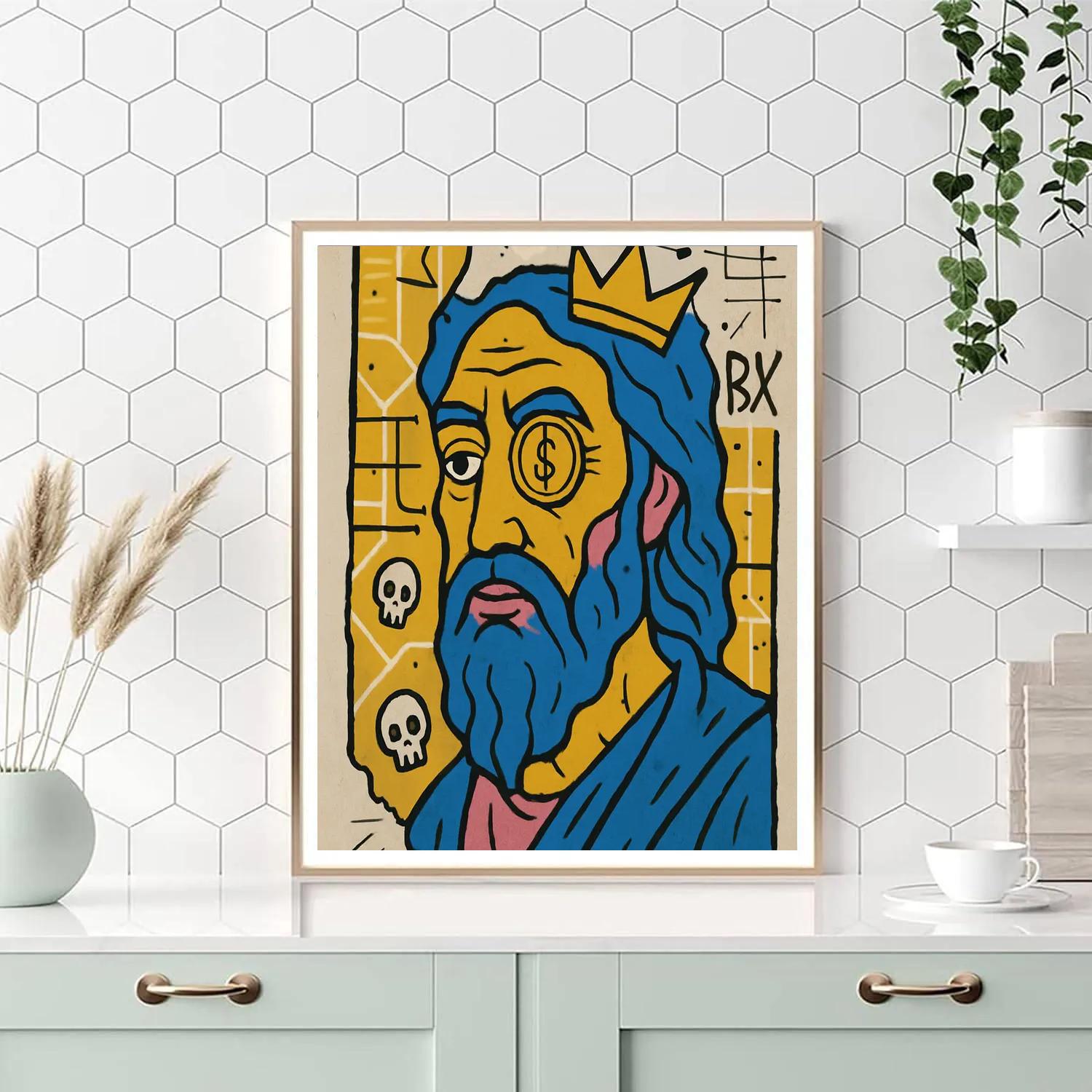 Basquiat Subway Oracle Map paint by color