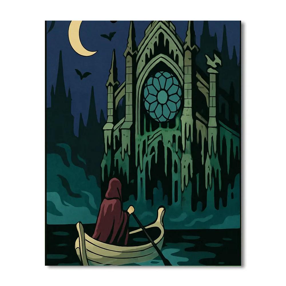 Cathedral Of Tides In Gothic Twilight Numbered painting kits