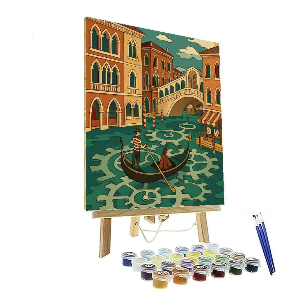 Clockwork Tide Venice Poster painting number kit