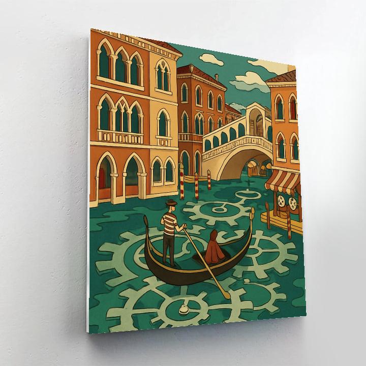 Clockwork Tide Venice Poster painting number kit