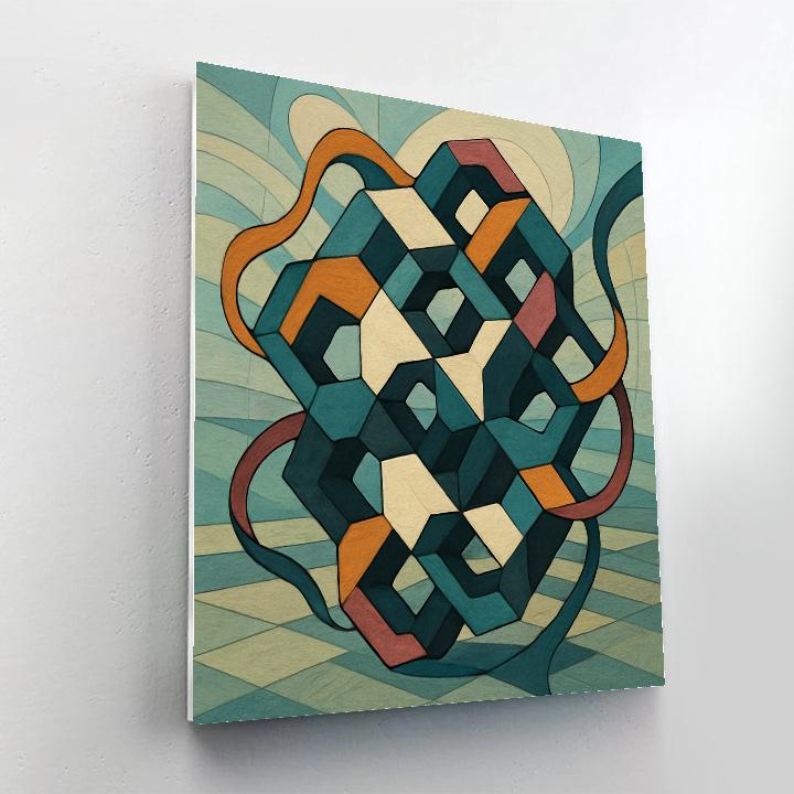 Kinetic Lattice In Abstract Drift Painting by numbers kit