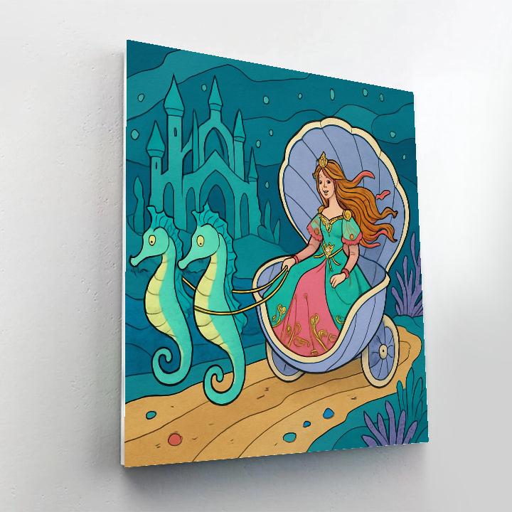 Crystal Reef Princess Procession Number painting