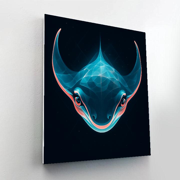 Tidal Prism Manta Ray Paint by numbers art