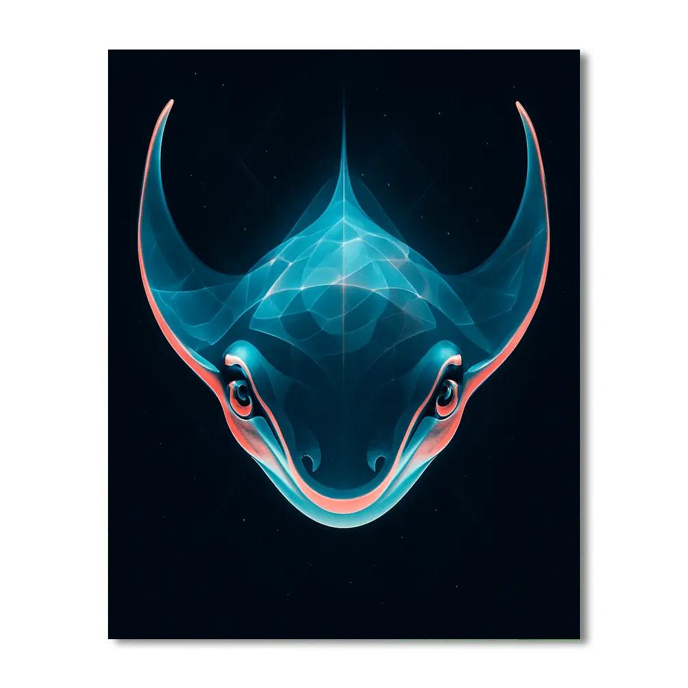 Tidal Prism Manta Ray Paint by numbers art