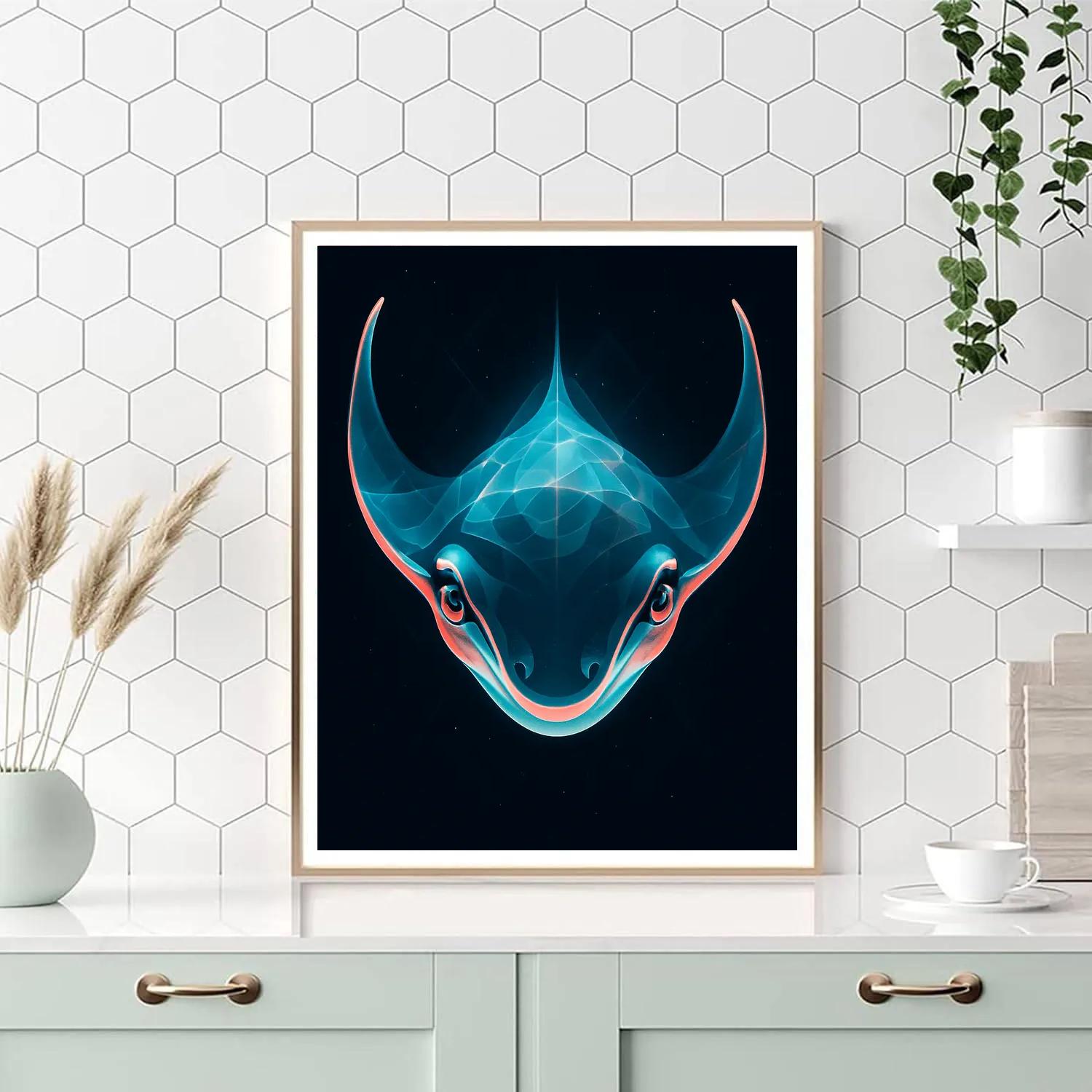Tidal Prism Manta Ray Paint by numbers art