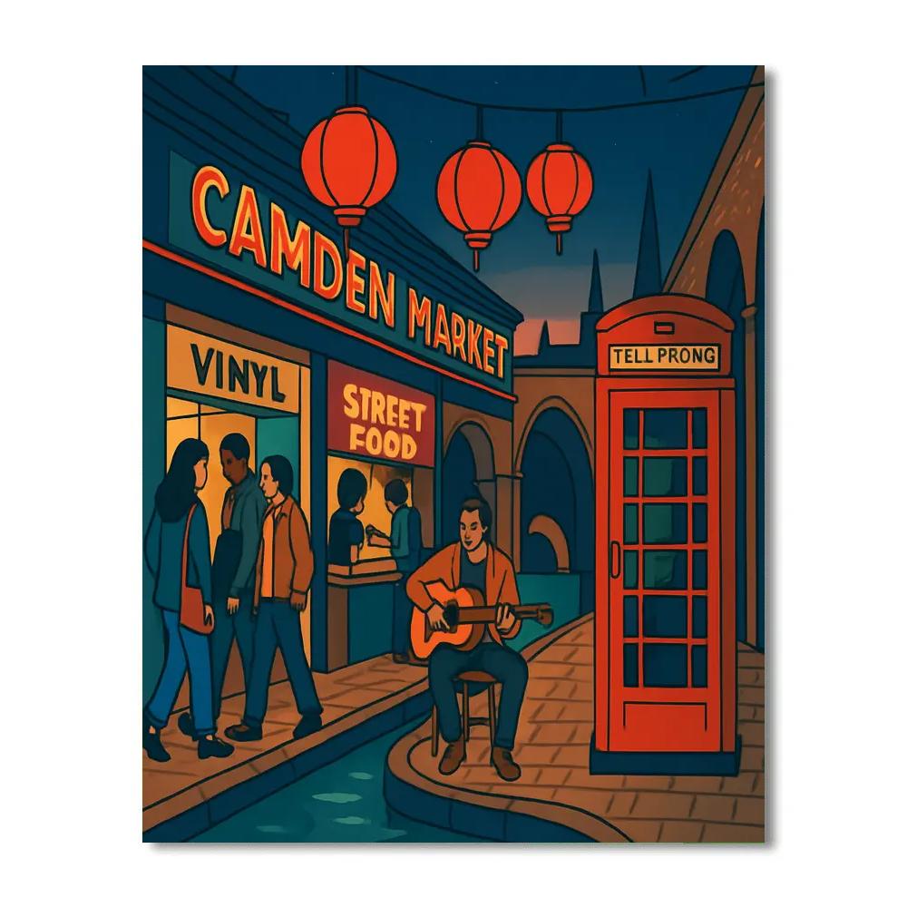 Lantern Festival At Camden Market In London Number painting