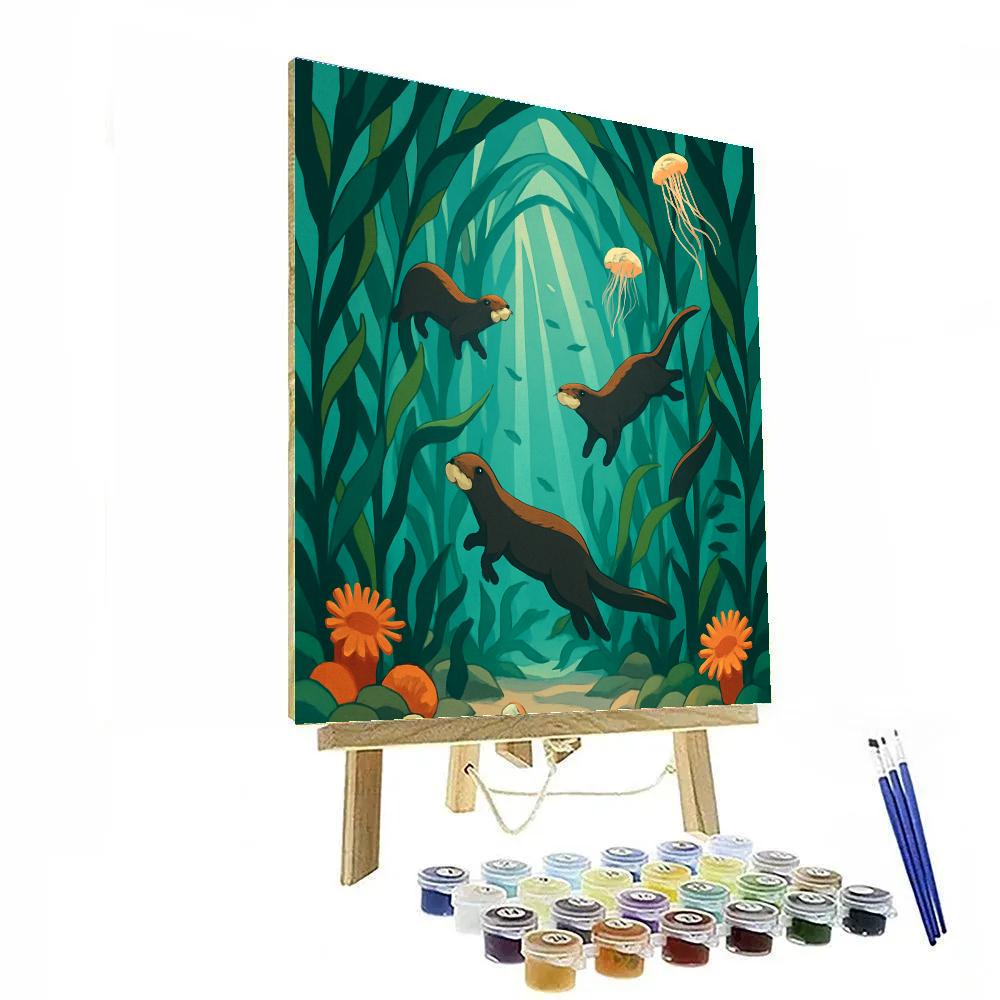 Kelp Cathedral Ocean Dreamscape painting number kit