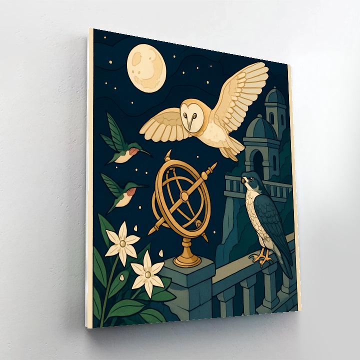 Clockwork Birds Observatory Numbered painting kits