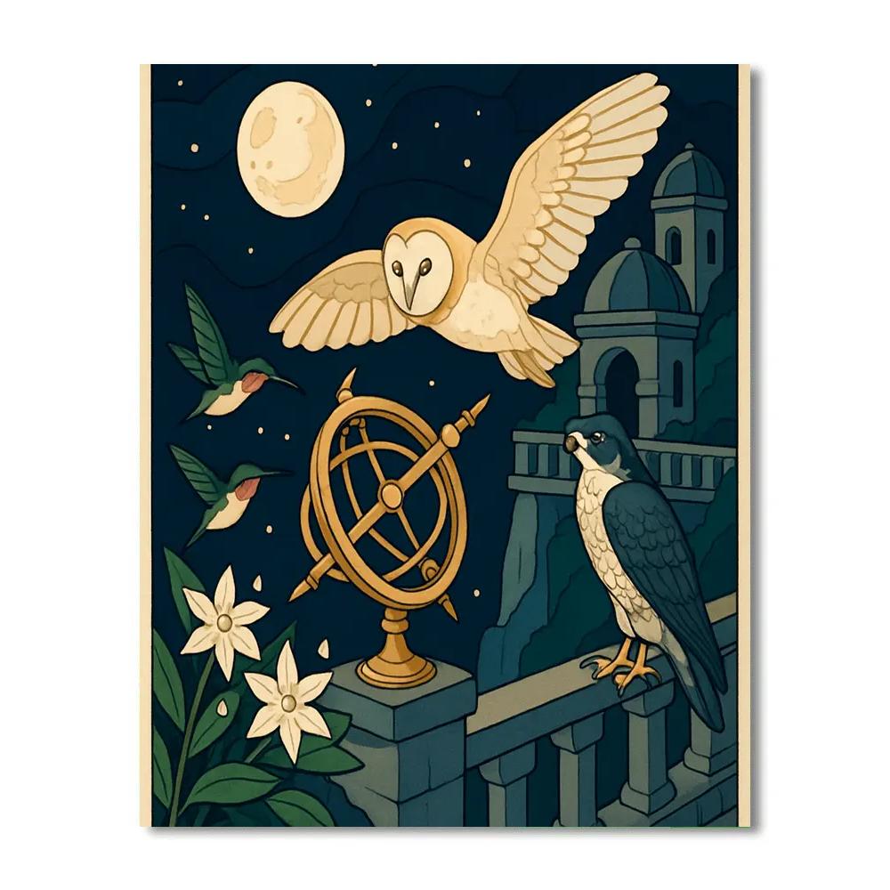 Clockwork Birds Observatory Numbered painting kits