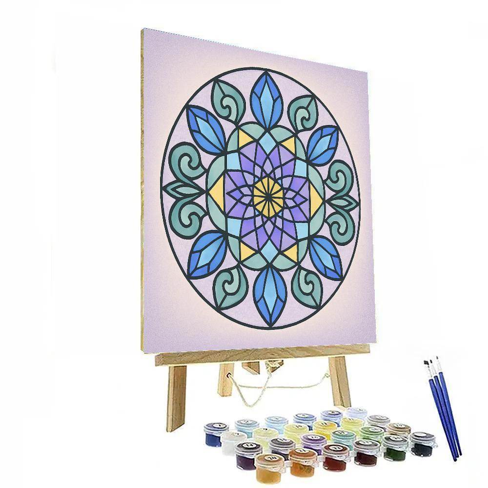 Prism Garden With Mandala Interior paint by number