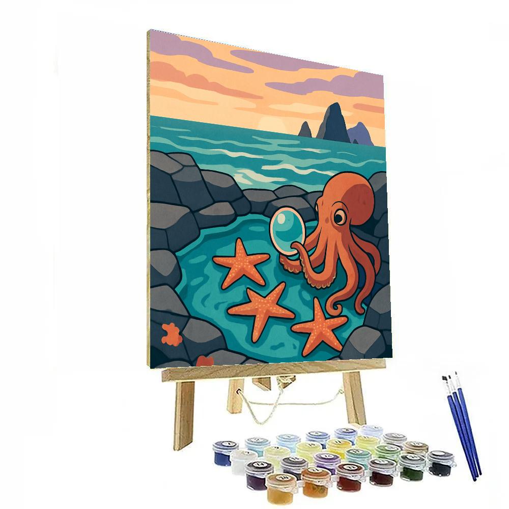 Tidepool Observatory With Ocean Horizon Paint by numbers kits
