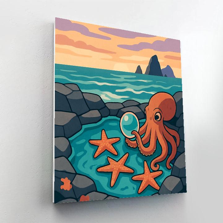 Tidepool Observatory With Ocean Horizon Paint by numbers kits