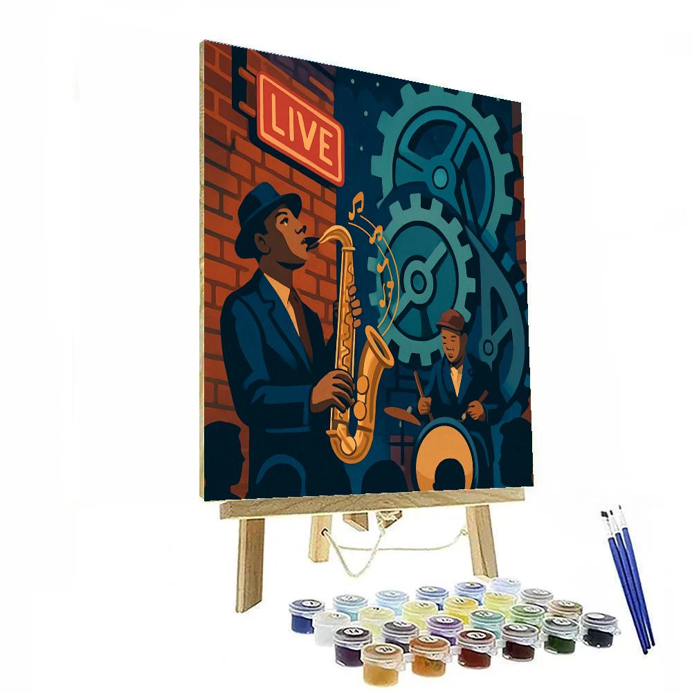 Clockwork Alley Jazz Jam paint by number
