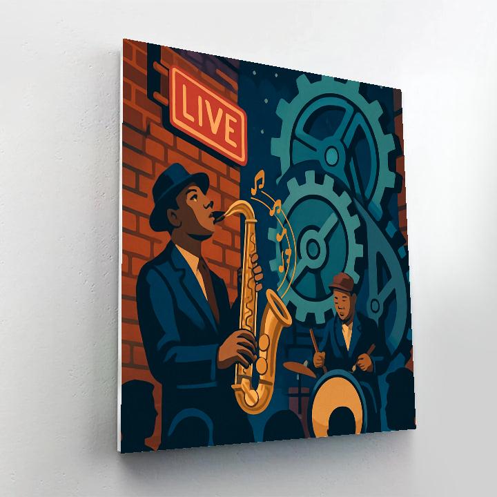 Clockwork Alley Jazz Jam paint by number