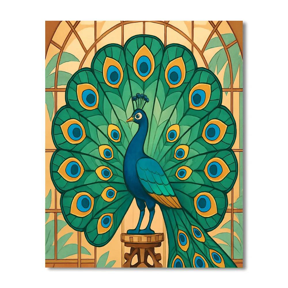 Clockwork Conservatory Peacock Numbered painting kits