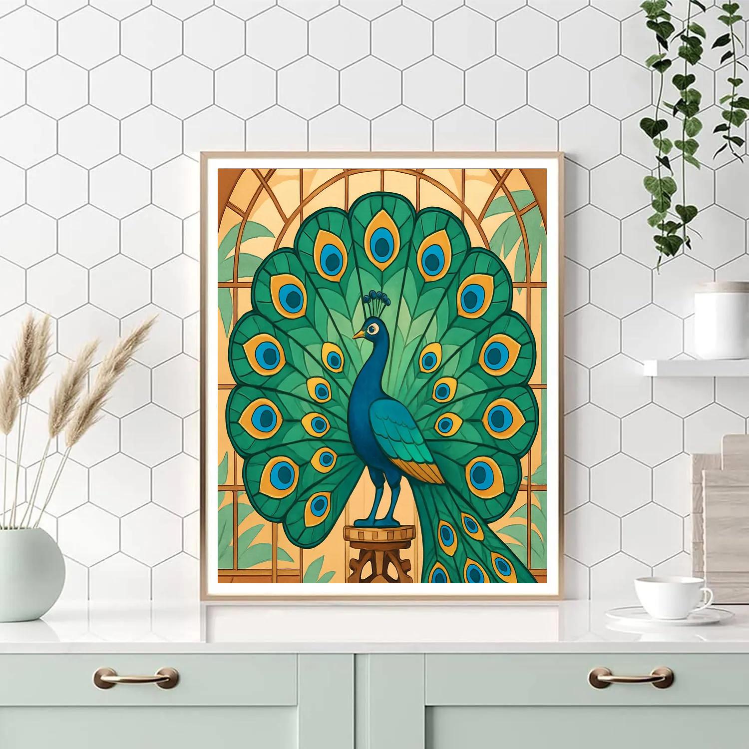 Clockwork Conservatory Peacock Numbered painting kits