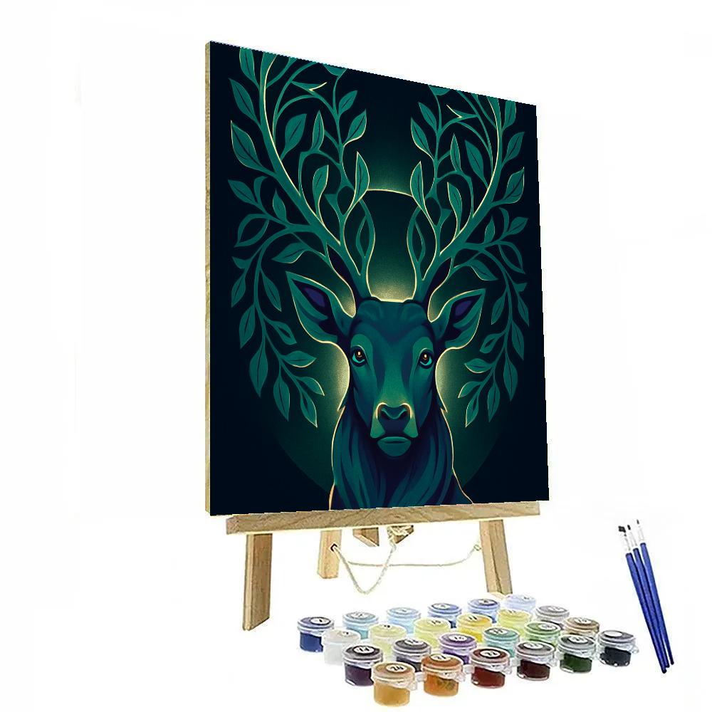 Garden Eclipse Stag Numbered painting kits