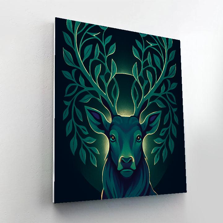 Garden Eclipse Stag Numbered painting kits