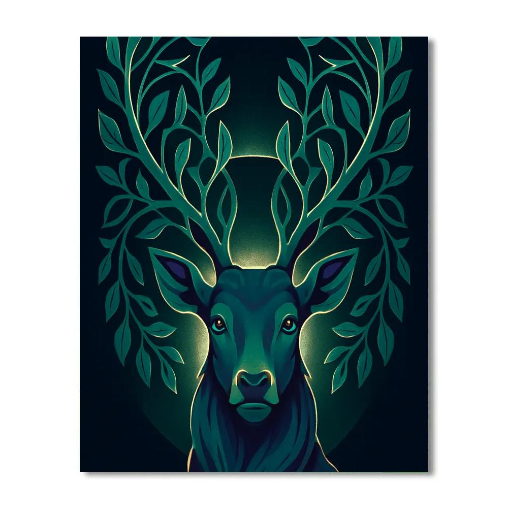 Garden Eclipse Stag Numbered painting kits