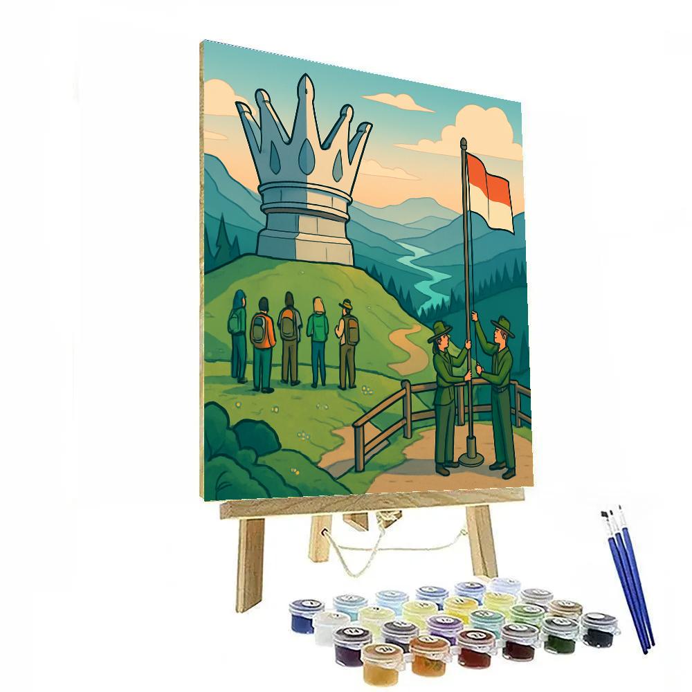 Mountain Crown National Crafted Vista Paint by numbers kits