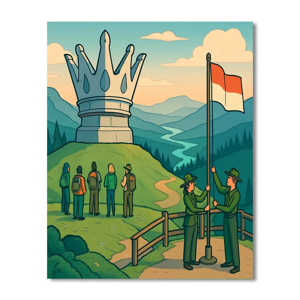 Mountain Crown National Crafted Vista Paint by numbers kits