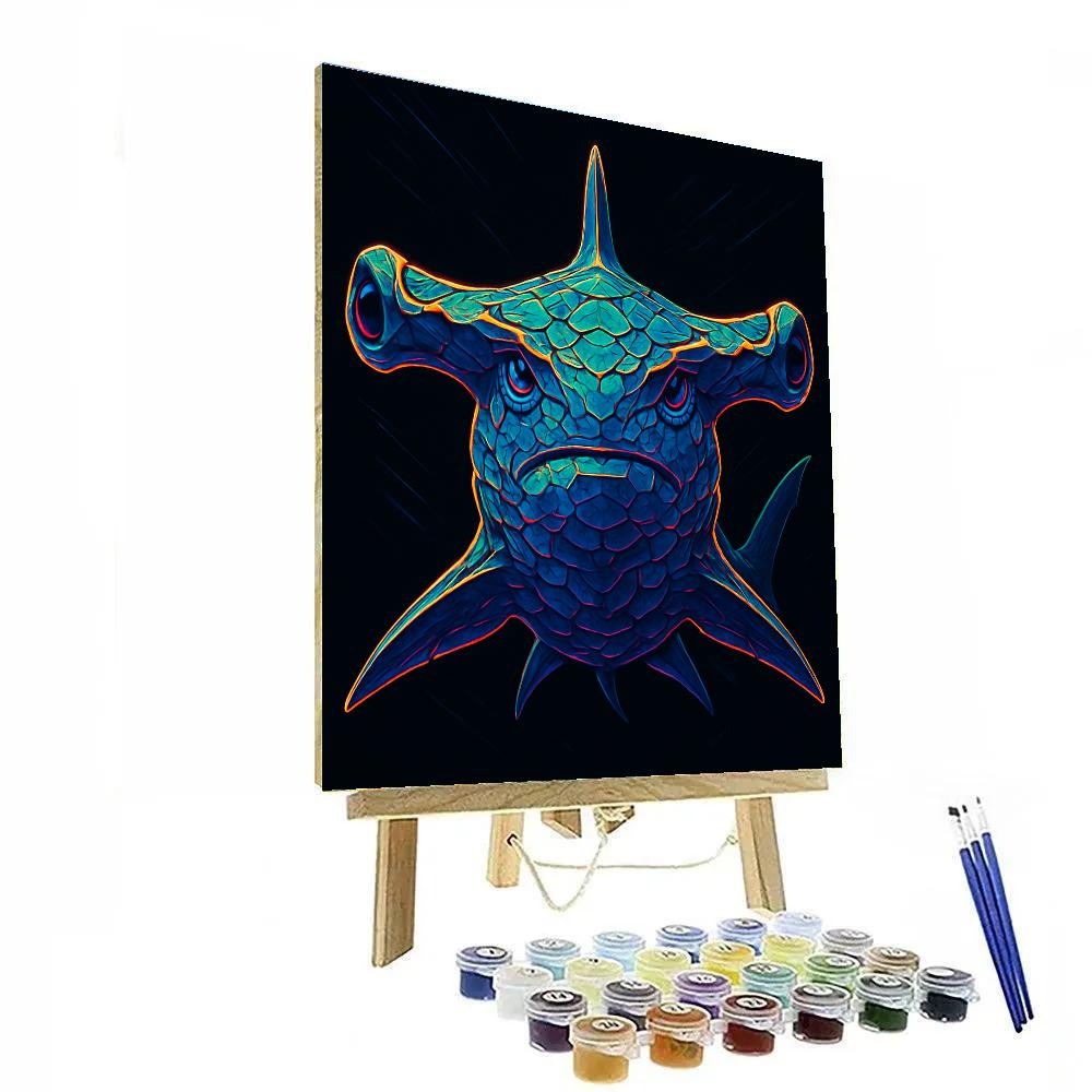 Chromatic Reef Hammerhead Numbered painting kits