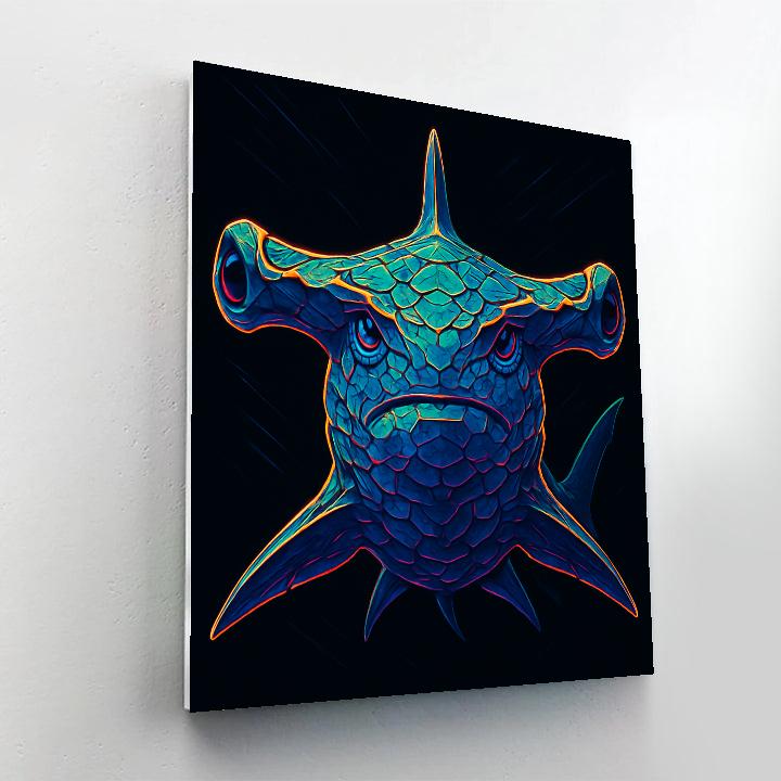 Chromatic Reef Hammerhead Numbered painting kits